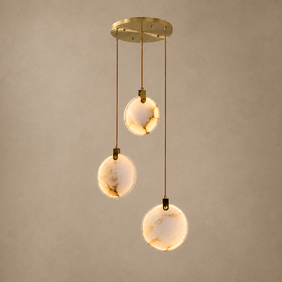 Cascatelle Lustre en Albâtre