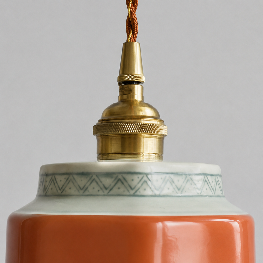 Soucoupe Suspension en Céramique Émaillée