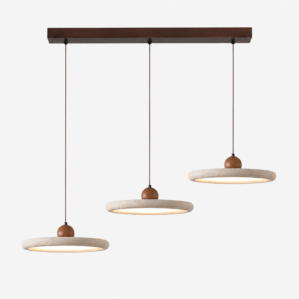 Pupille Suspension Anneau en Travertin