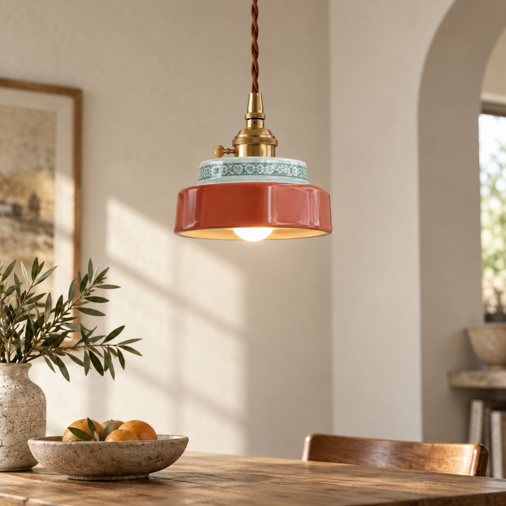 Soucoupe Suspension en Céramique Émaillée