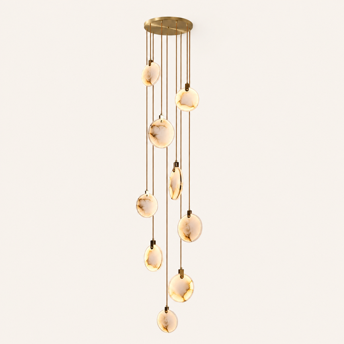 Cascatelle Lustre en Albâtre