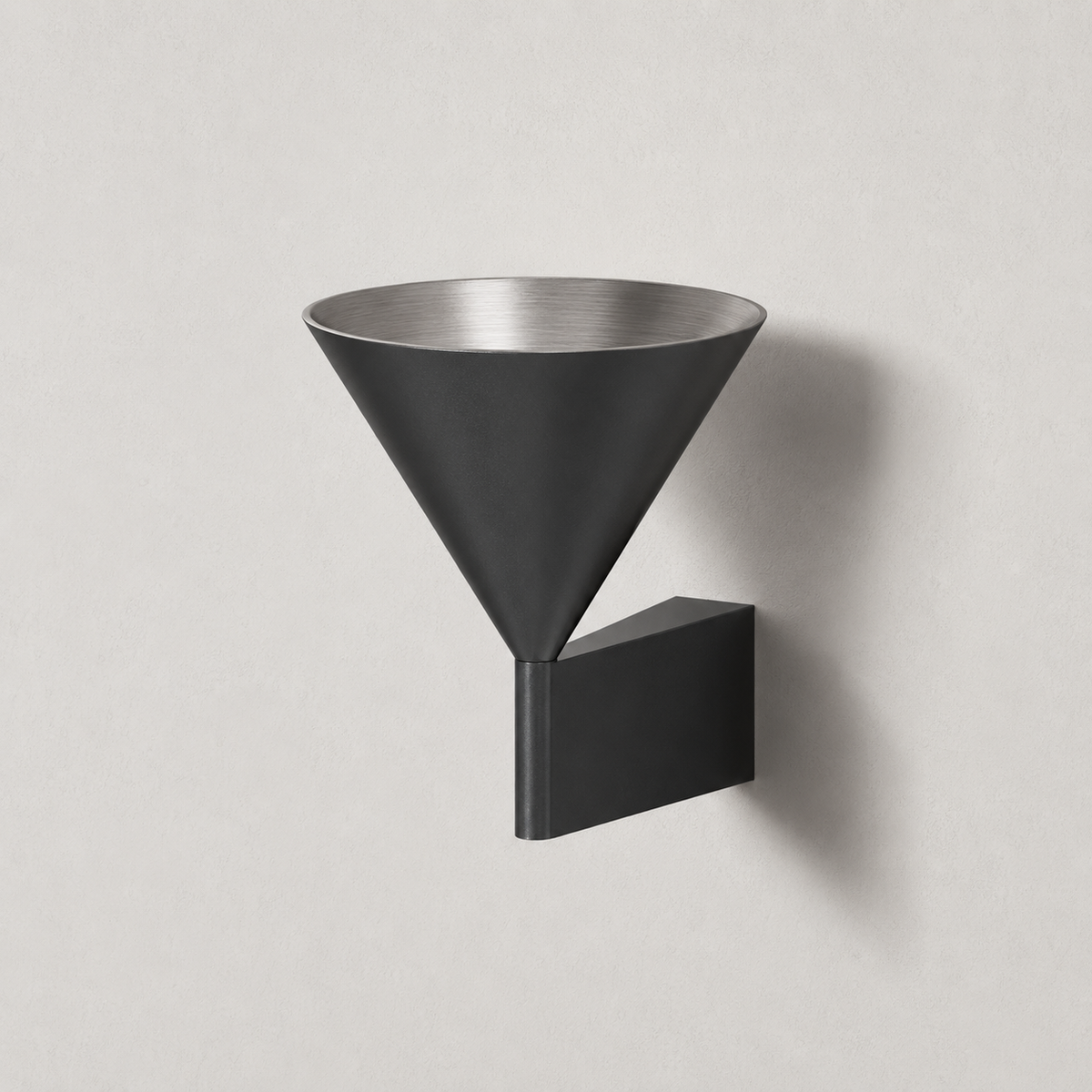 Cornet Applique Murale en Aluminium Brossé