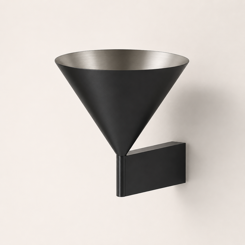 Cornet Applique Murale en Aluminium Brossé