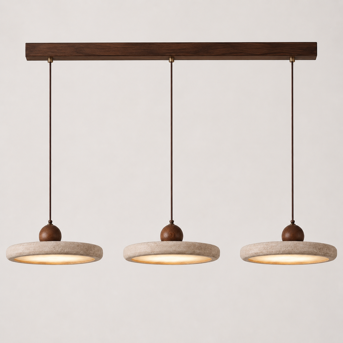 Pupille Suspension Anneau en Travertin