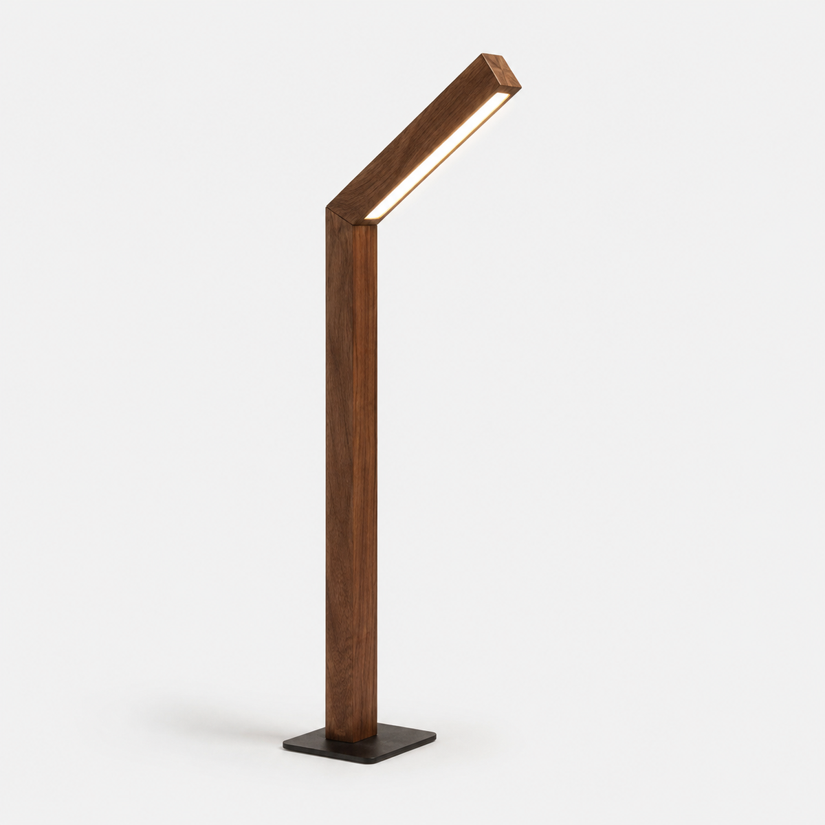 Aulne Lampe de Table Rechargeable en Bois