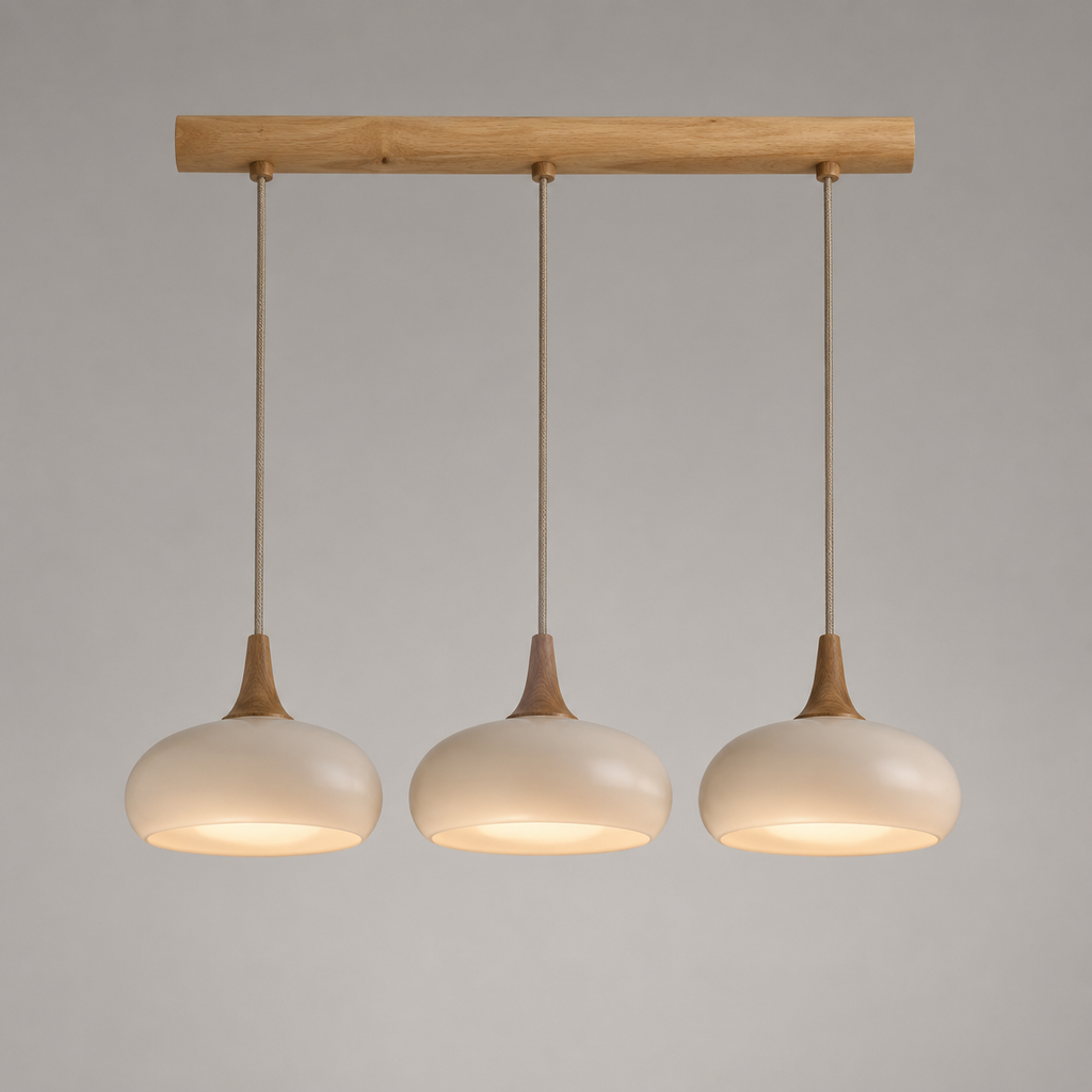 Bocage Suspension en Bois et Verre