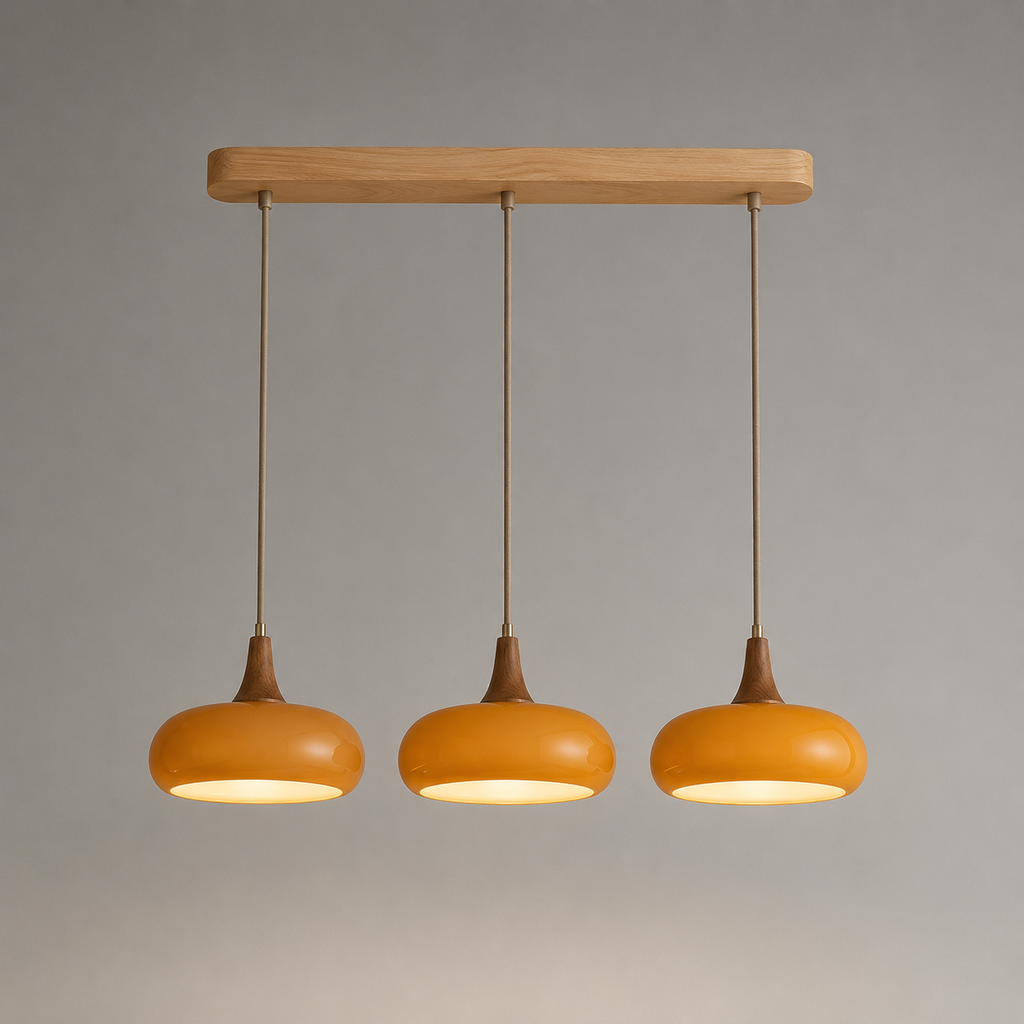 Bocage Suspension en Bois et Verre