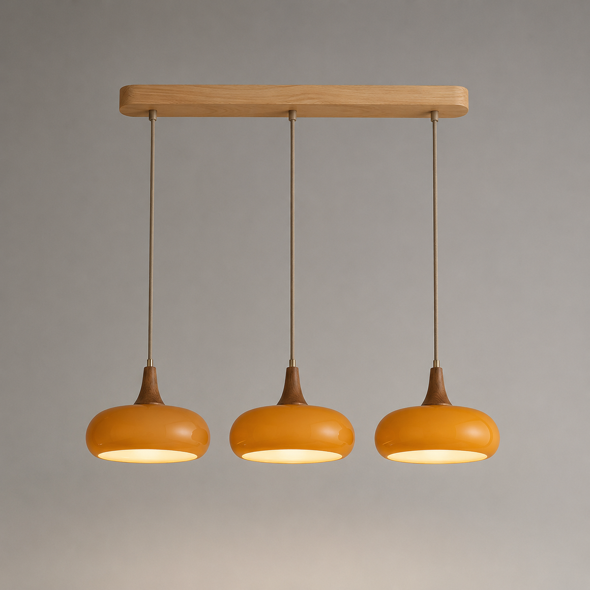Bocage Suspension en Bois et Verre