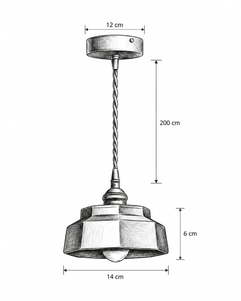 Soucoupe Suspension en Céramique Émaillée