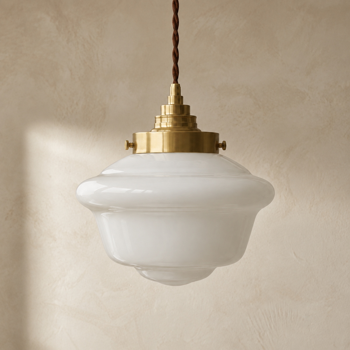 Érudit Suspension en Verre Opale
