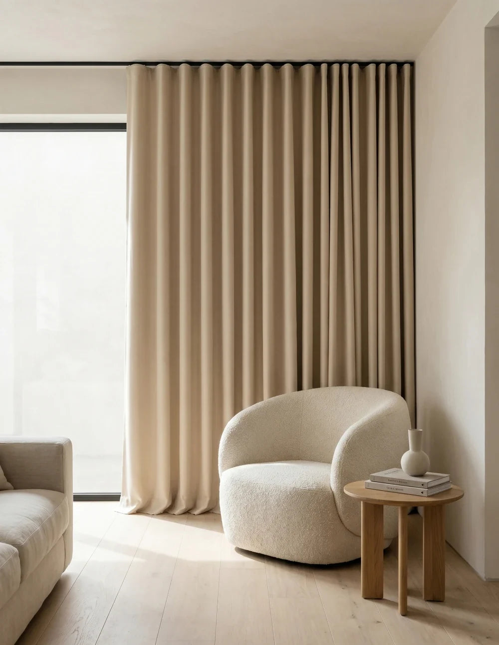 Rideau Occultant Thermique et Phonique - Beige