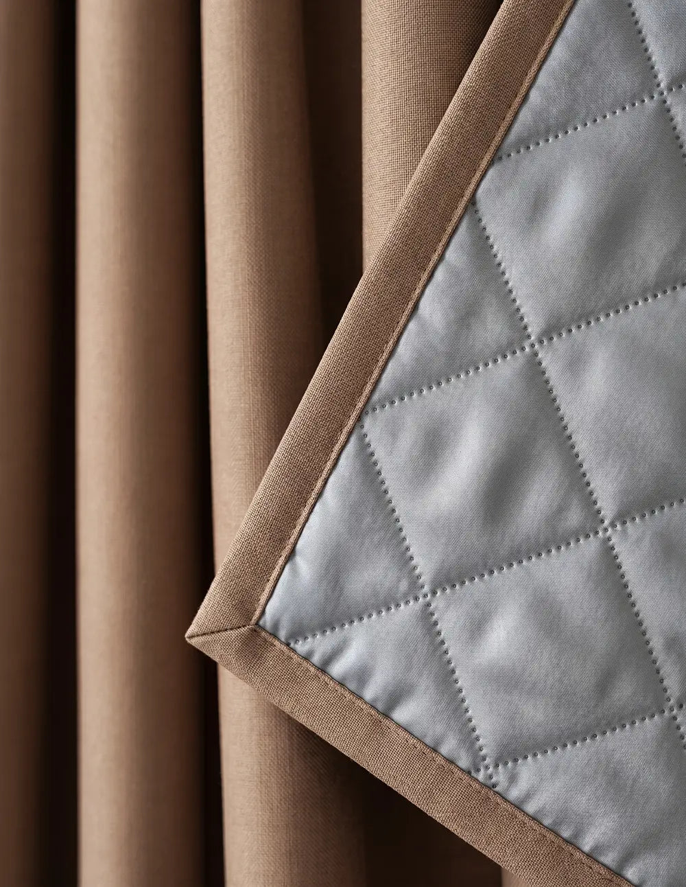 Rideau Occultant Thermique et Phonique - Marron Taupe