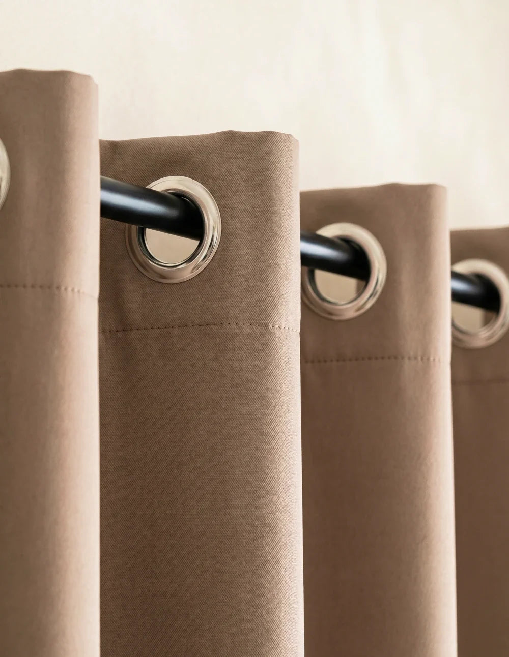 Rideau Occultant Thermique et Phonique - Marron Taupe