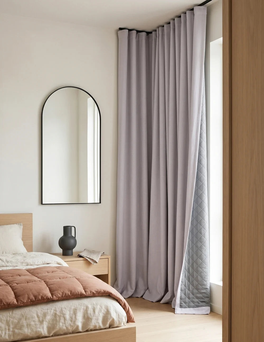 Rideau Occultant Thermique et Phonique - Mauve Lavande