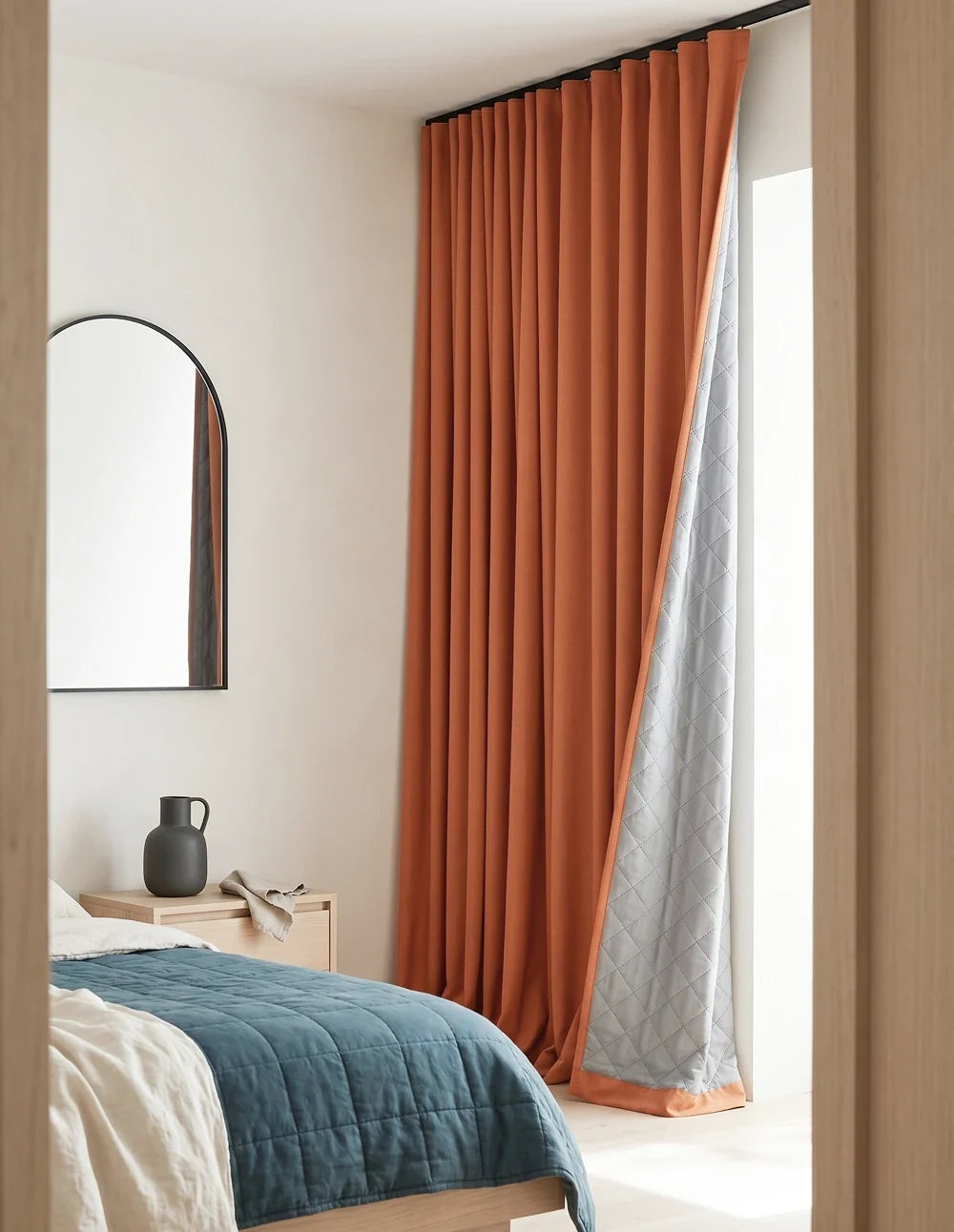 Rideau Occultant Thermique et Phonique - Orange