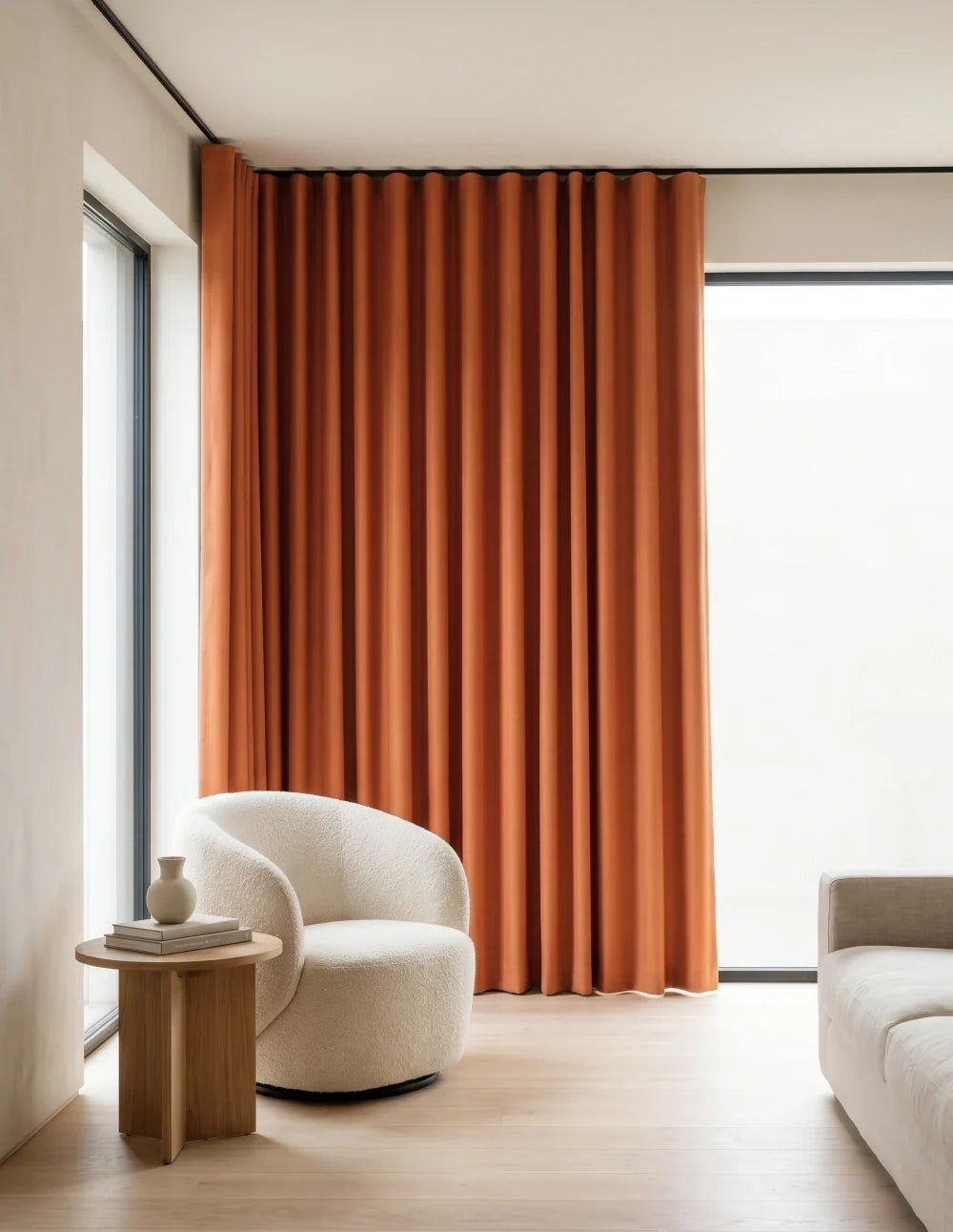 Rideau Occultant Thermique et Phonique - Orange