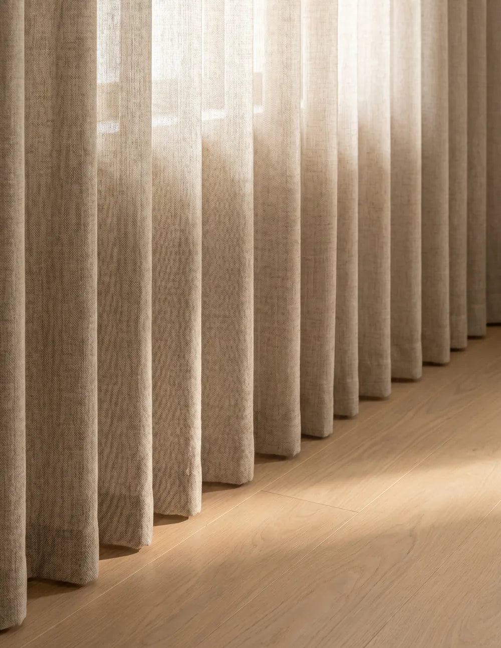 Rideau Tamisant | Effet Lin - Beige