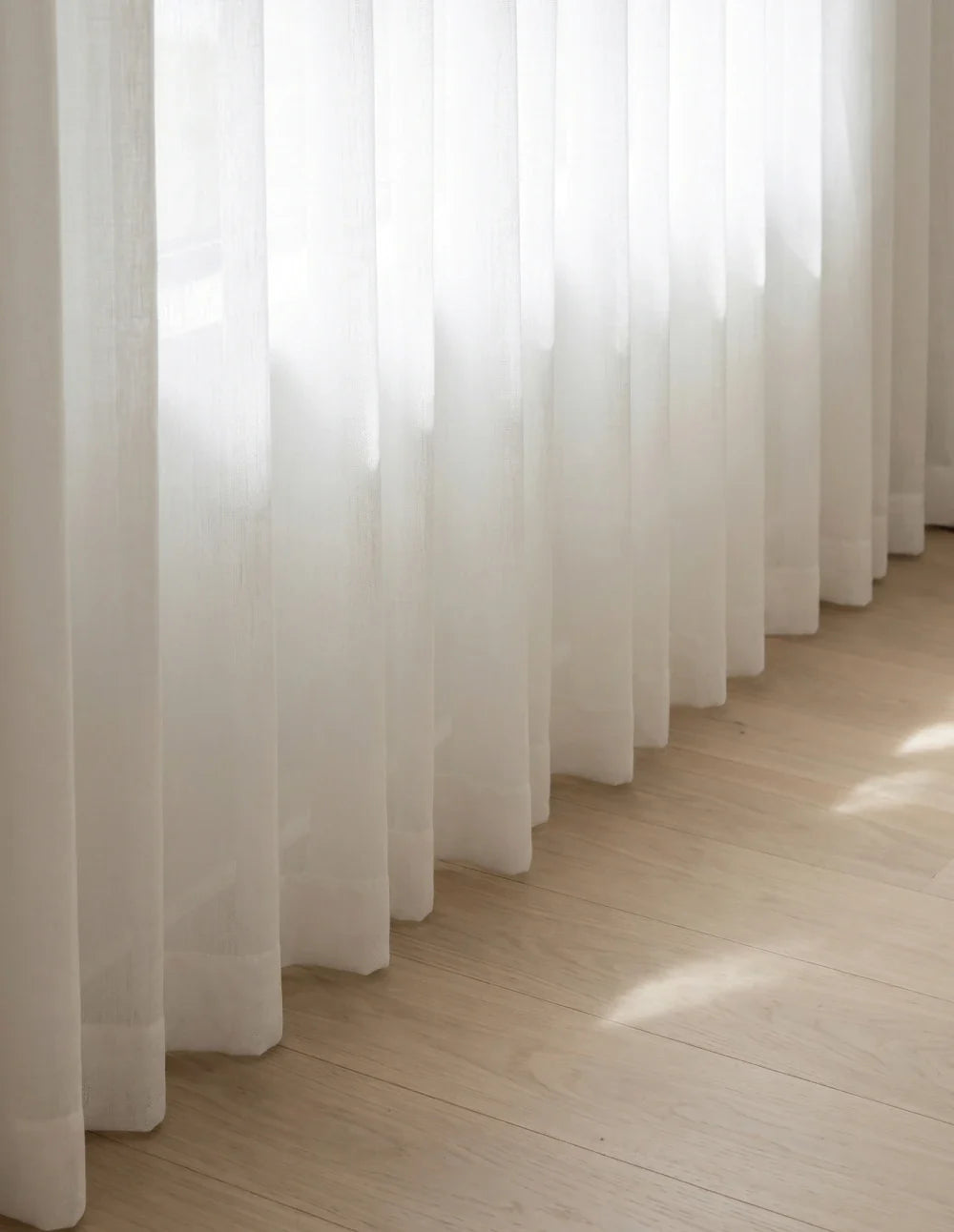 Rideau Tamisant | Effet Lin - Blanc