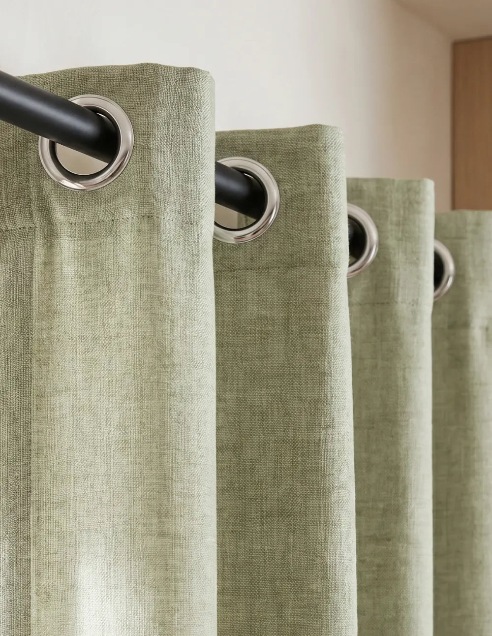 Rideau Tamisant | Effet Lin - Vert Pistache