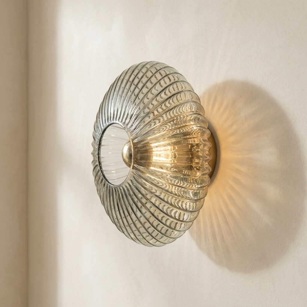 Rayonnante Applique Murale Soleil en Verre
