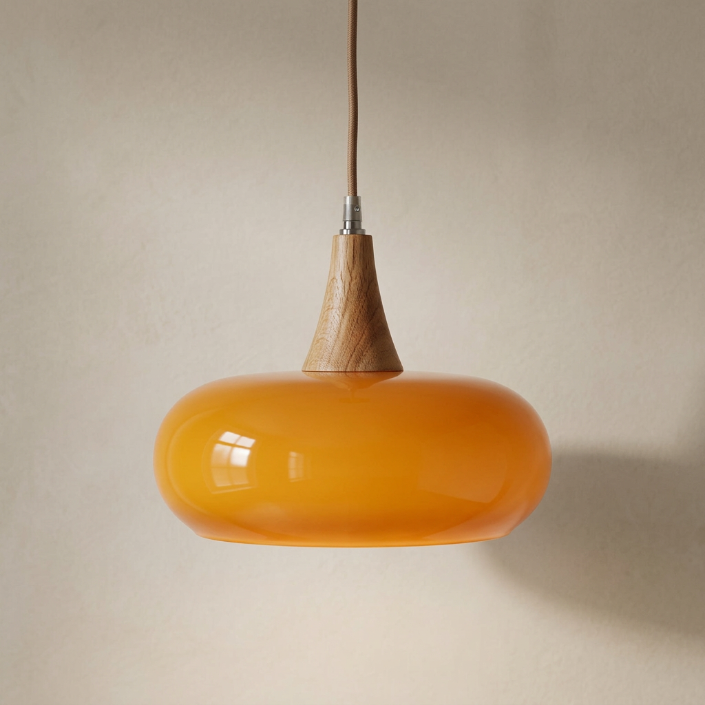 Bocage Suspension en Bois et Verre